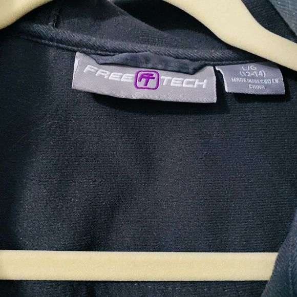 Free Tech Women's Greystone Hooded Long Sleeve Zipper Jacket Size L 12-14 - Picture 3 of 9